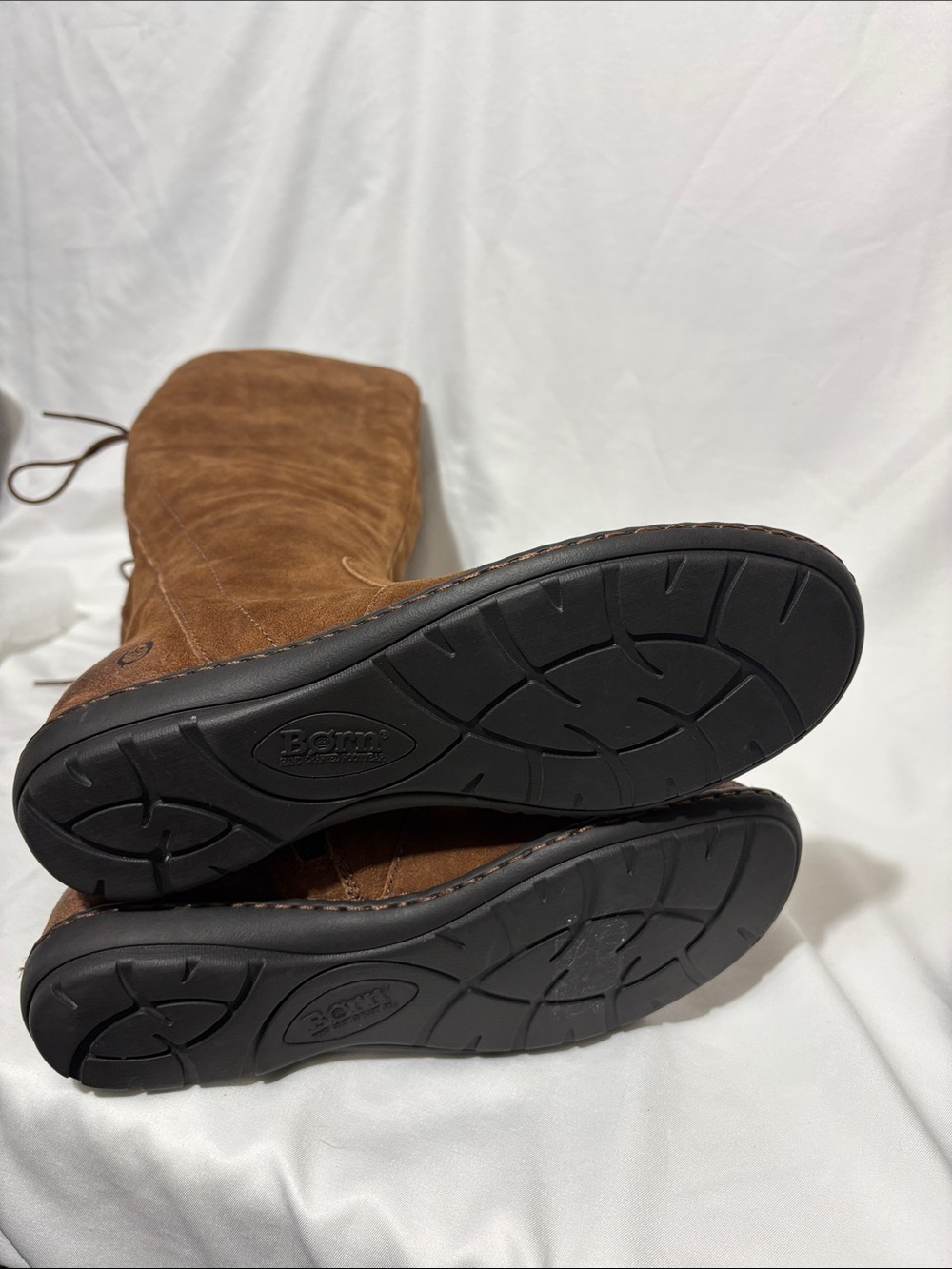 Born Chestnut Brown Suede To The Knee Boots - Picture 7 of 7